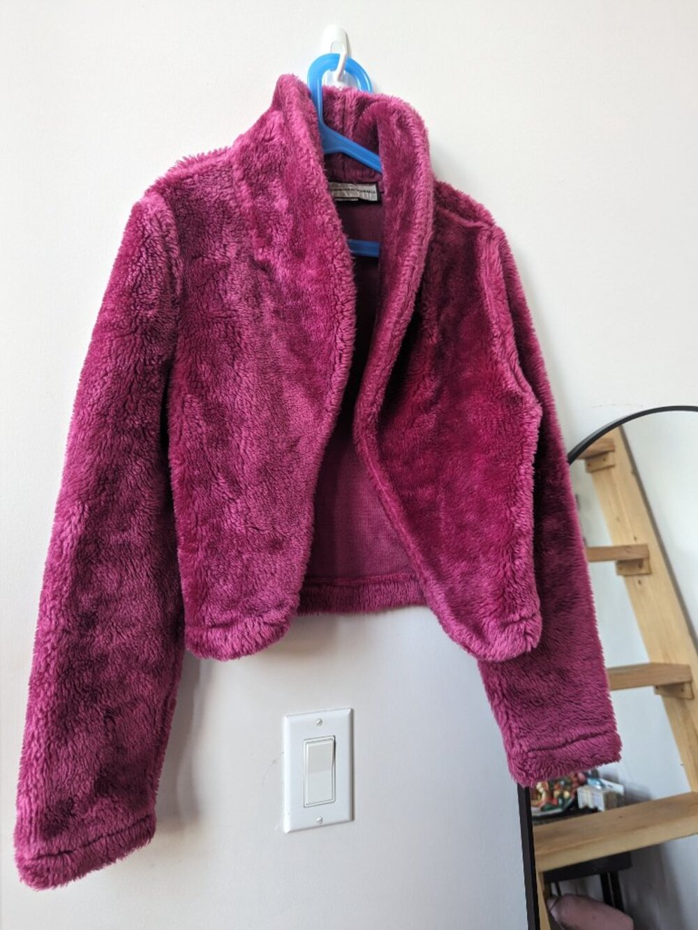 Fuchsia Puffy Cropped Jacket The Great American Sportswear Co. Burning Man | M